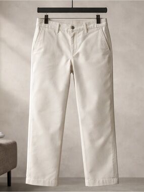 Gloria Vanderbilt Cream White Chino Pants Size 10 Straight Leg Casual Spring